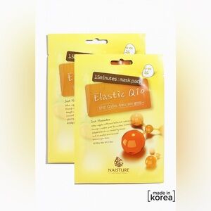 Naisture Elastic Q10 15-Minute Mask Pack – 2 Pack (Made in Korea 🇰🇷)